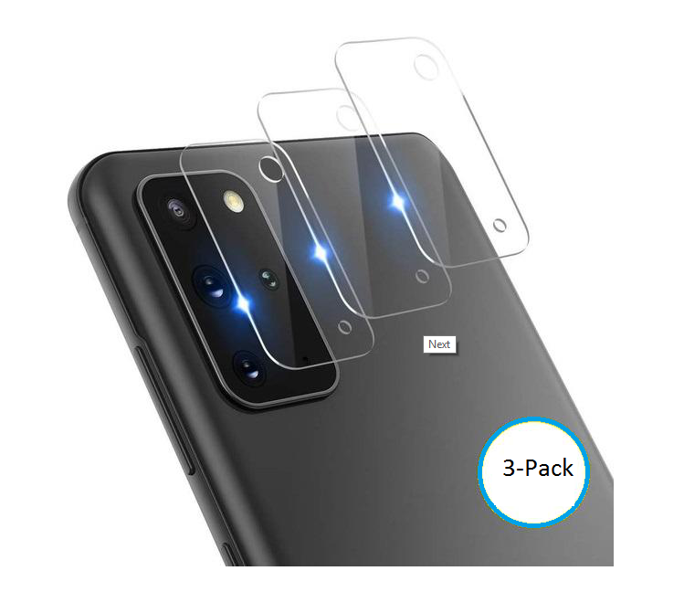 3-Pack 3D Samsung S20+ Bakkamera skärmskydd