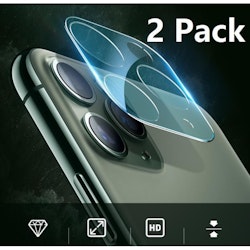 2 Pack iPhone 11, Kamera Härdat Glas Skärmskydd Till iPhone 11