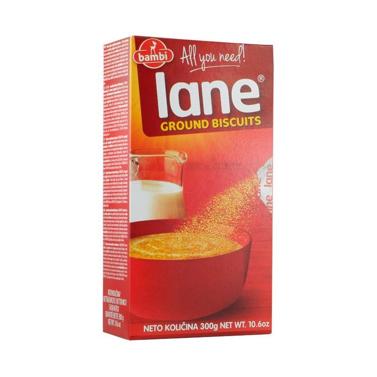 Lane Ground Biscuits är ett högkvalitativt kexpulver från serbiska märket Bambi. Det är en perfekt ingrediens för att skapa en god och nyttig frukost eller mellanmål. Lane kexpulver är gjort av de bäs
