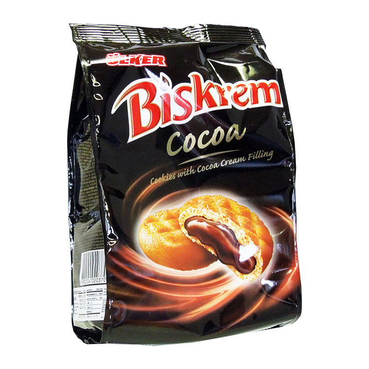 Biskrem Choklad Läckra kakor med härlig chokladfyllning. Produkt från Turkiet.
