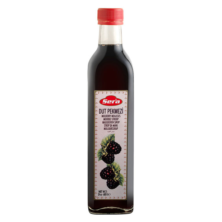 Melass med smak av svarta mullbär. 680 ml. Mullbär är rika på näringsämnen och används ofta för att upprätthålla kroppens blodsockerbalans.