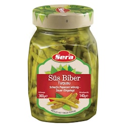 Pickled green chilipeppar - extra spicy 300g