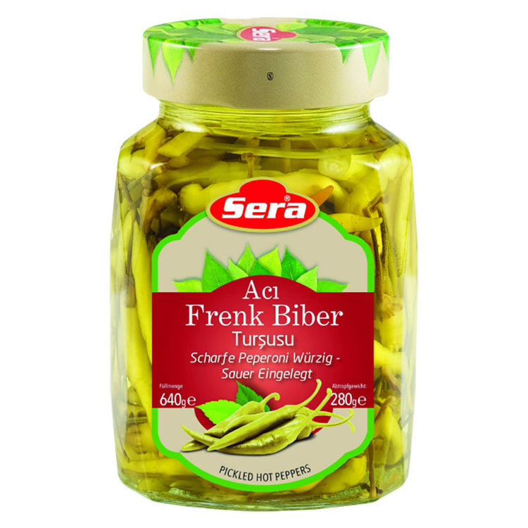 Inlagda Starka Feferoni - Frenk från Turkiets populäraste varumärke, Sera.