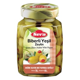 Green olives with peppers 700g