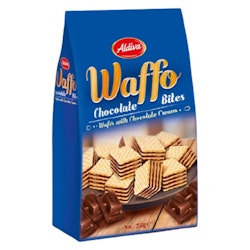 Waffle biscuits with milk chocolate