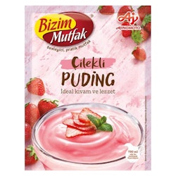 Strawberry pudding from Bizim Mutfak