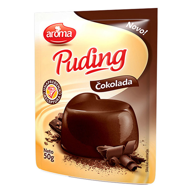 Väldigt god chokladpudding , vi rekommenderar denna att mixa med vår vaniljpudding som en festhöjare eller som vardagslyx. Enkelt att göra, man blandar puddingarna för sig, ex häller i chokladpudding 