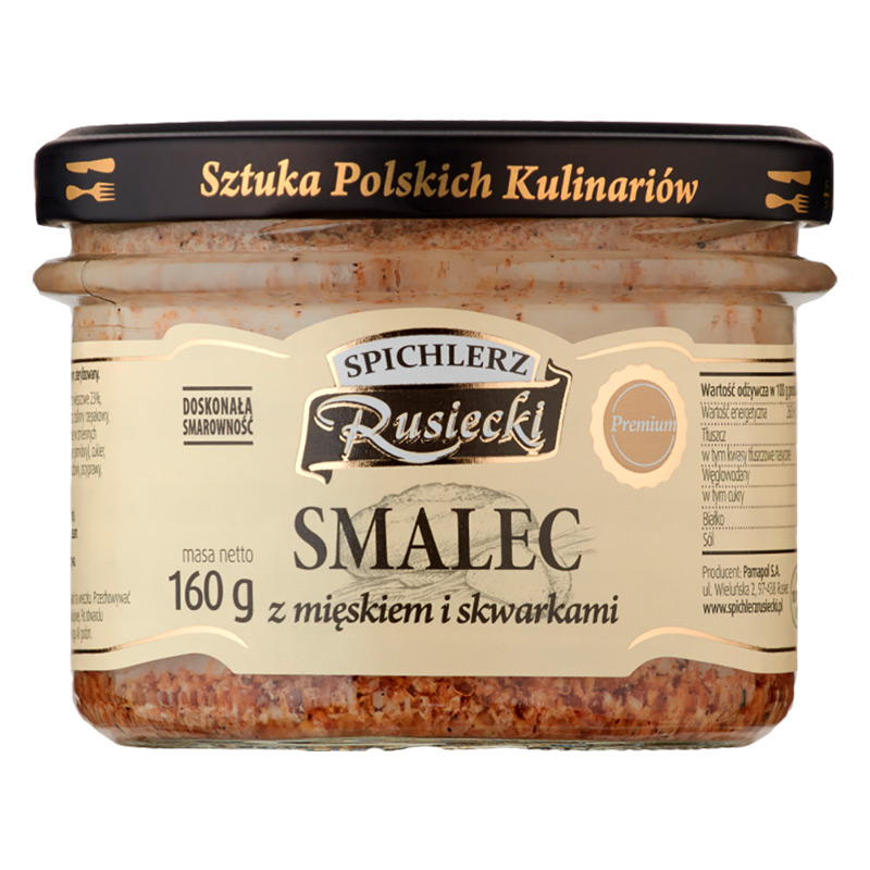 Smalec är ett traditionellt polskt isterpålägg som har tillverkats och serverats under lång tid. Det är gjort av fläsk och bacon och är perfekt för att skapa en smakrik och härlig måltid. Det är lätt 