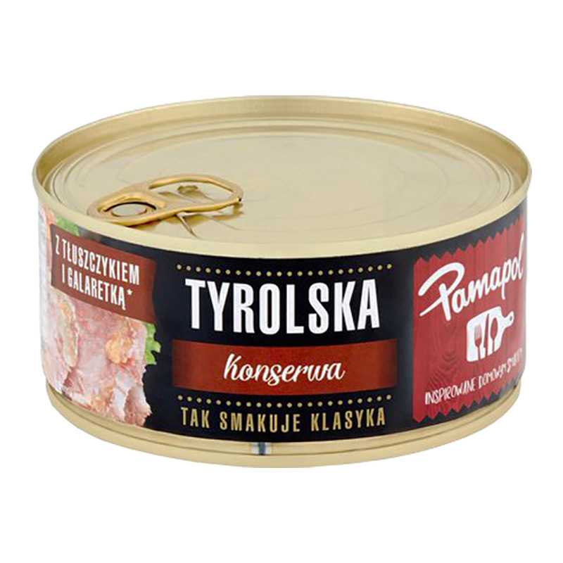 Tyrolska en slags polsk sylta. Den är perfekt för en snabb, enkel och välsmakande måltid. Serveras kall till bröd.