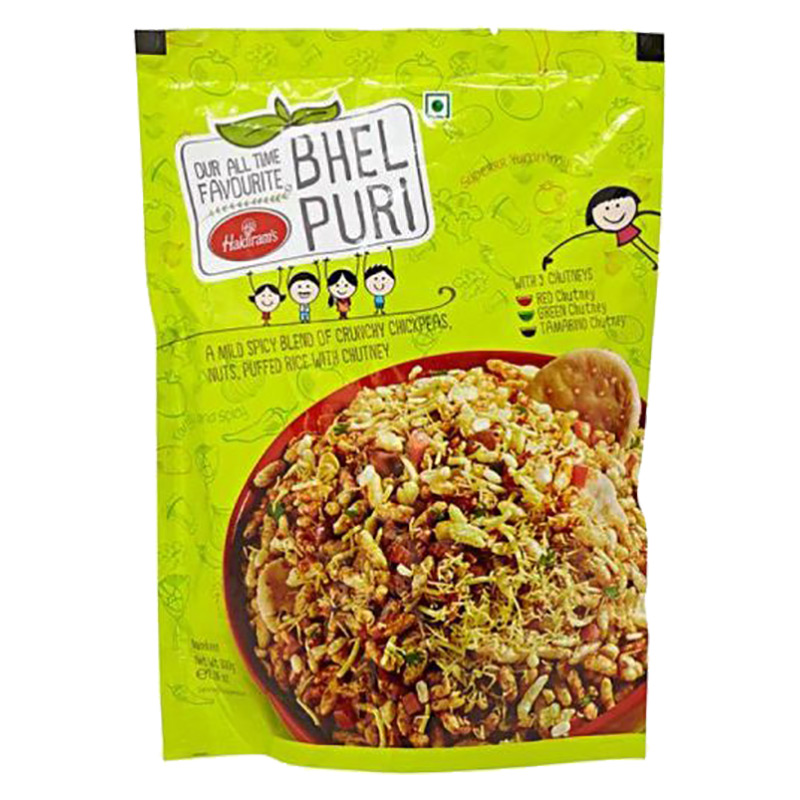 Bhel Puri är krispigt salt snacks med ursprung i Indien. Den är gjord av puffat ris, grönsaker och tamarindsås. Bhel anses vara ett så kallat "strandsnacks", starkt associerat med stränderna i Mumbai.