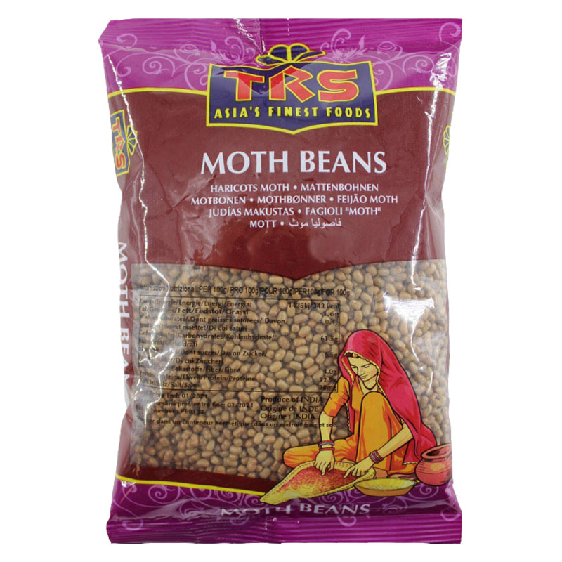 TRS Moth Bean, även känd som matki eller mat bean, är en typ av böna som används i olika smakrika rätter. Dessa små bruna eller gröna bönor har en nötig smak och en fast konsistens när de är kokta.