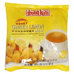 Ginger tea with sour lemon flavor and honey