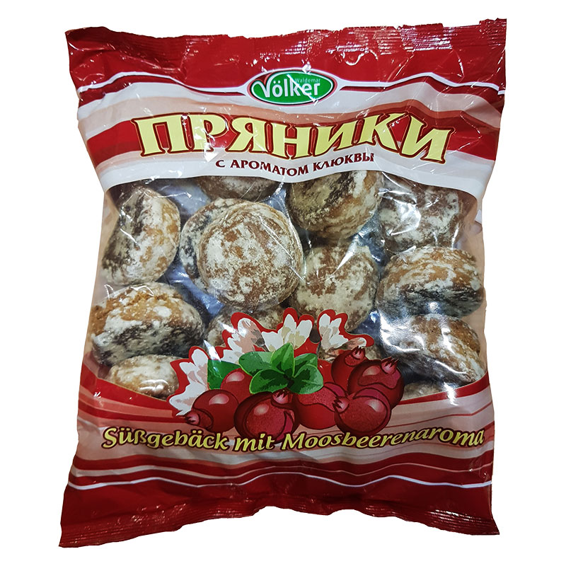Prjaniki, ryska pepparkakor med smak av tranbär.