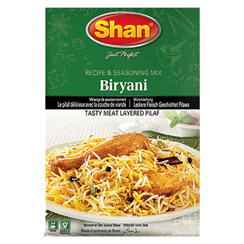 Biryani är en läcker risrätt varvad med kött. Shan Biryani kryddmix hjälper dig att förbereda den traditionella biryani hemma med den autentiska smaken och aromen för en ultimat matupplevelse.