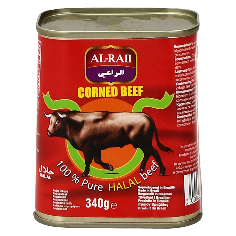 Corned beef från Al-Raii är ett utsökt kött som passar perfekt till många olika maträtter. Det är ett halal-certifierat livsmedel som produceras i Brasilien och som har en unik smak och textur. Det är