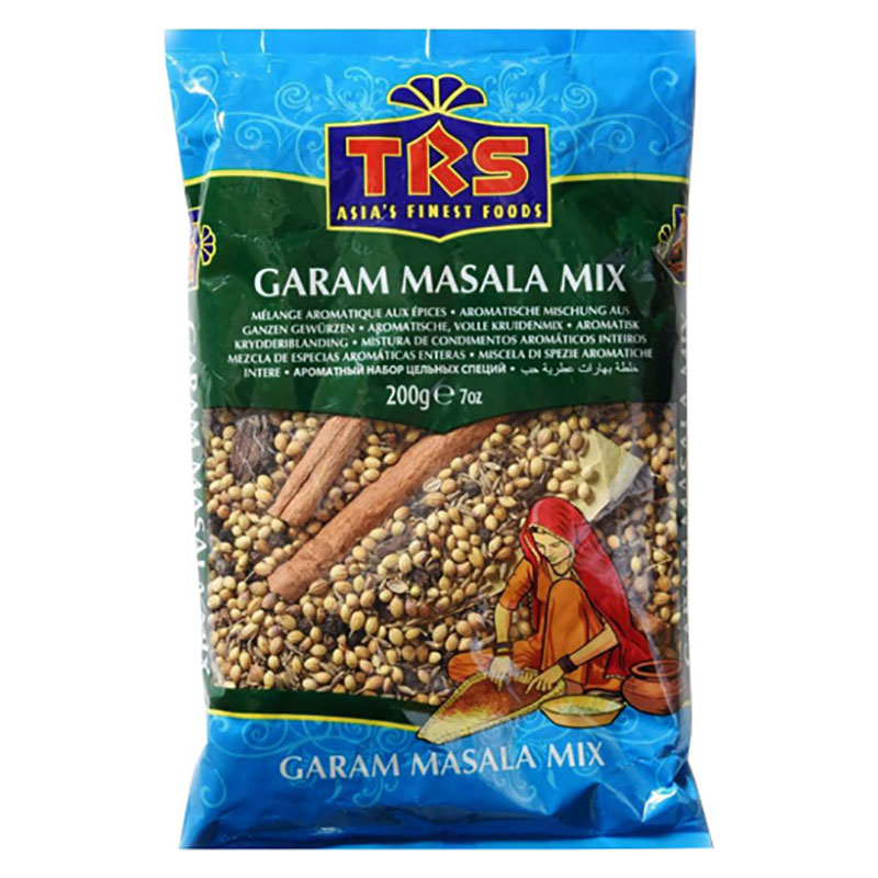 TRS Garam Masala hel 200g – En härlig och omtyckt indisk kryddblandning! Upplev den magiska smaken av Indien med TRS Garam Masala. Denna kryddblandning är perfekt för att lyfta smaken på grytor, köttr