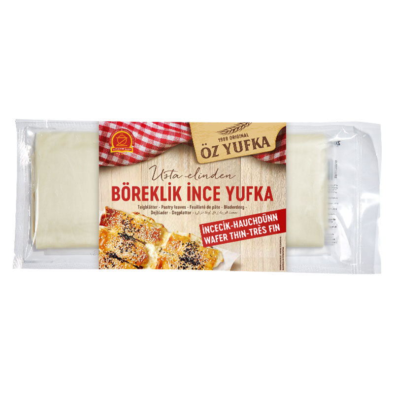 Filodeg plattor (Yufka) som används till bl.a. Baklava och Börek. Ger ett gott frasigt resultat till både maträtter och desserter.