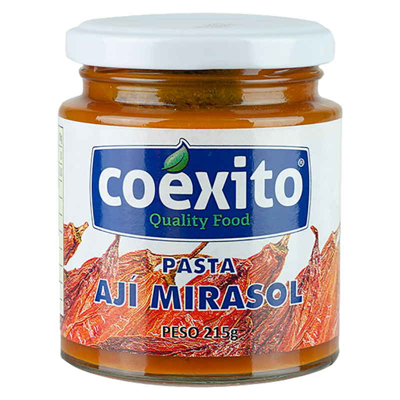 Aji Mirasol - Coexito Mirasol pepparpasta är tillverkad av noggrant utvalda mirasol-paprikor för att ge en genuin och distinkt smakupplevelse. Med sin lena konsistens och aromatiska smak kommer denna 