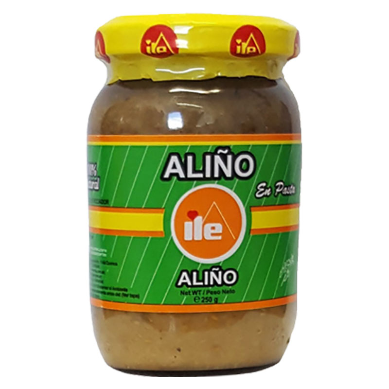 Alino-pasta är en välsmakande och färgstark kryddblandning, sammansatt av olika kryddor och ingredienser. Den har en bas av lök, spiskummin, salt, vitlök och citrusjuicer. Resultatet blir en fantastis