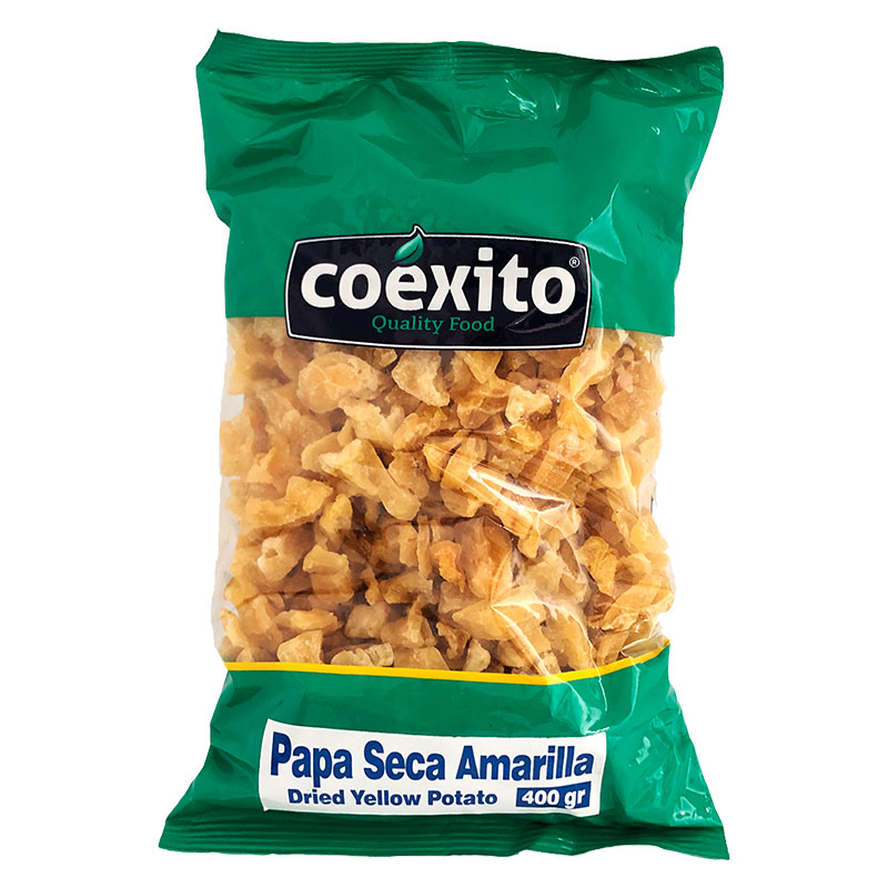 Upptäck Coexito Torkade potatis - en spännande ingrediens som ger en unik smak och textur till dina favoriträtter. Denna torkade potatis framställs genom en traditionell process där potatisen först ko