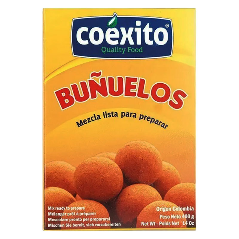 Upptäck den läckra Coexito Buñuelos Mix och skapa magiska och smakrika buñuelos, en populär traditionell latinamerikansk dessert. Denna mix innehåller allt du behöver för att enkelt förbereda dessa lä