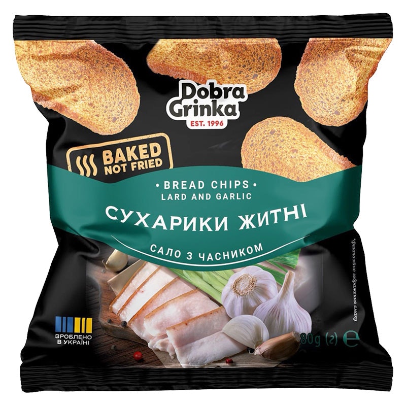 Skorpor med smak av bacon och vitlök