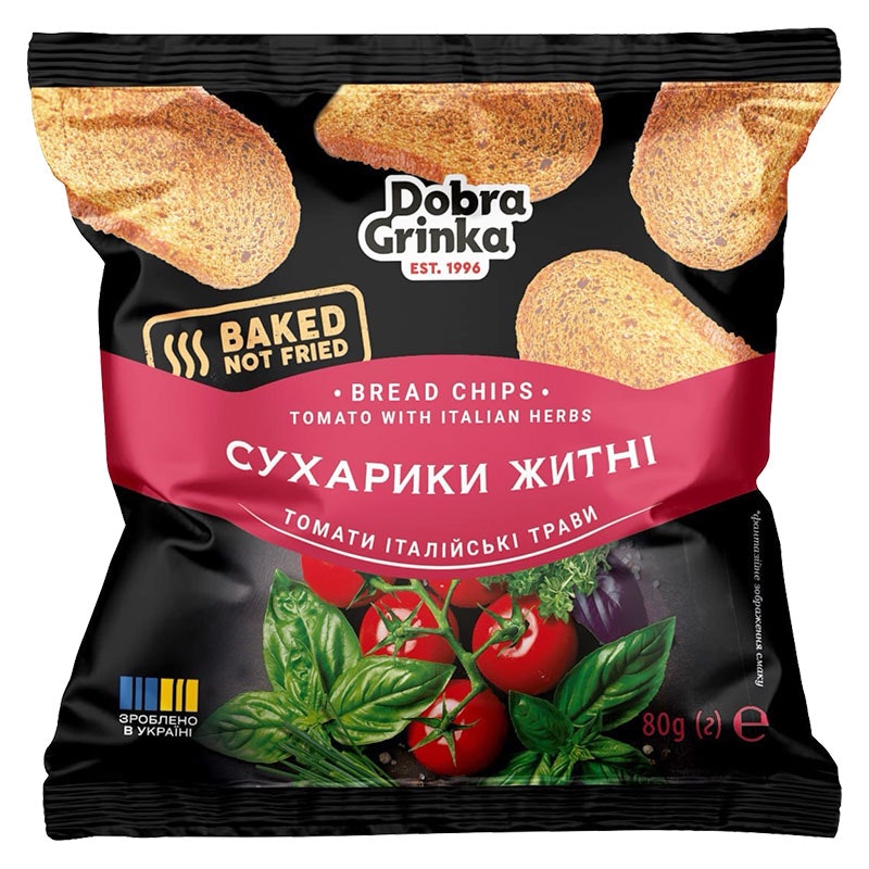 Skorpor med smak av tomat och italienska örter