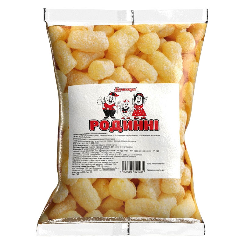 Majschips med vaniljsmak 375g