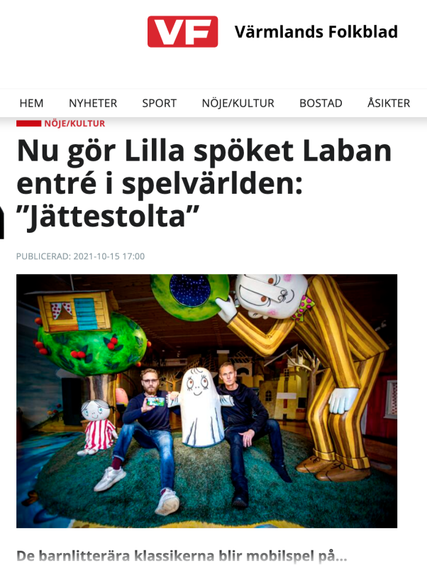 VF - Nu gör Lilla spöket Laban entré i spelvärlden: ”Jättestolta”.