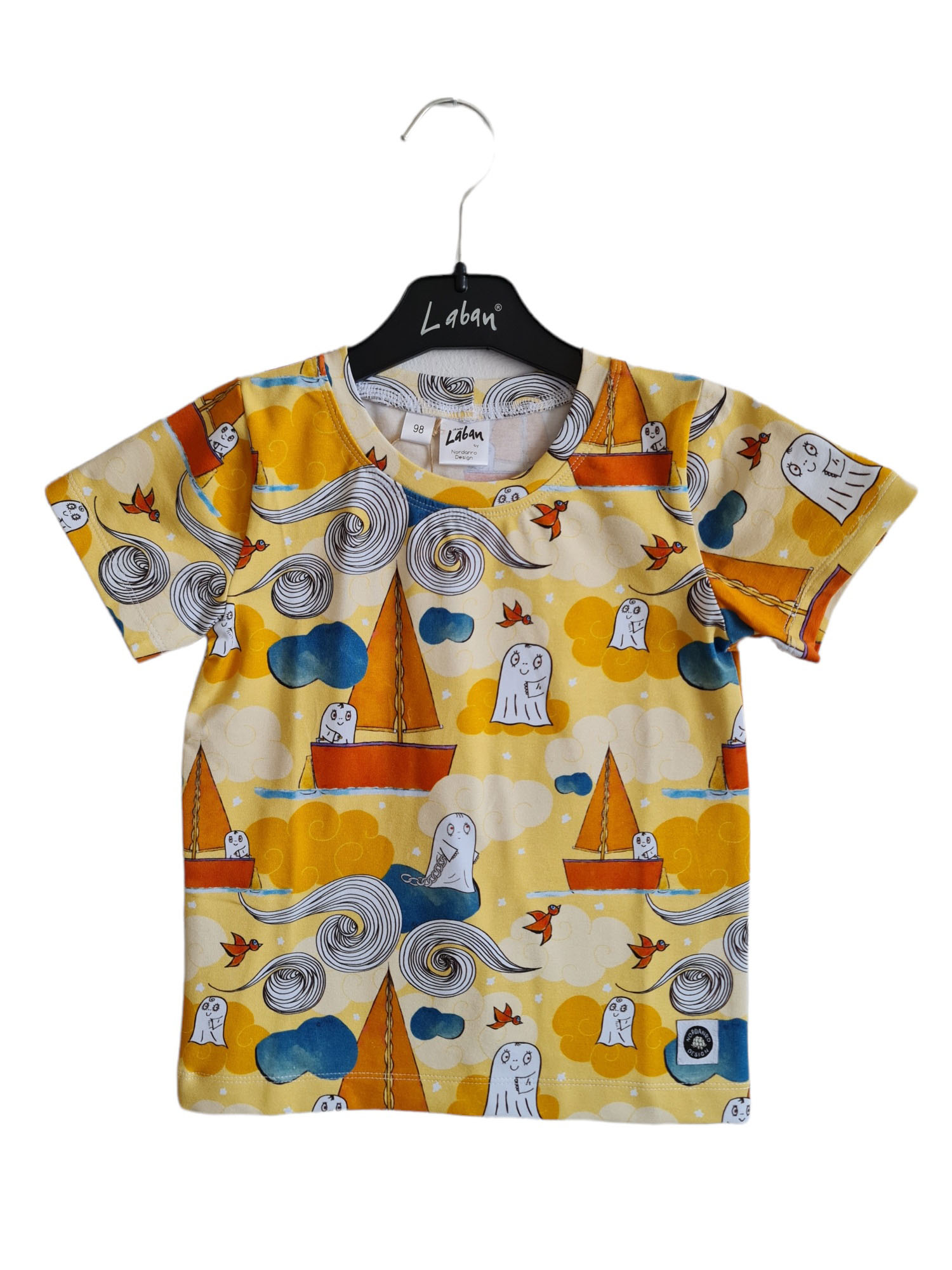 T-shirt Laban segelbåt (gul)