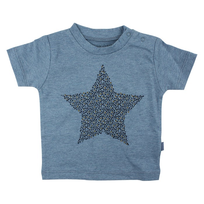 t-shirt stjärna blå