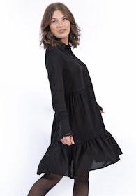 Capri Collection DESTINY SHIRT DRESS BLACK