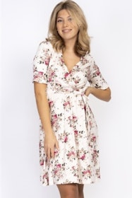 capri collection   ROSIE DRESS CREME/ROSE/AMBER