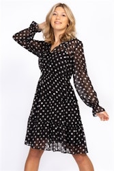 capri collection   JENNA DRESS BLACK/SAND