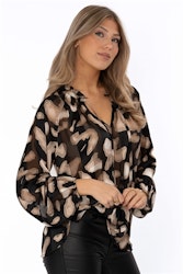 KYRA BLOUSE CAFFE LATTE/CHAMPAGNE/BLACK