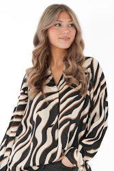 EVELYN SHIRT CHAMPAGNE/BLACK/HAZEL
