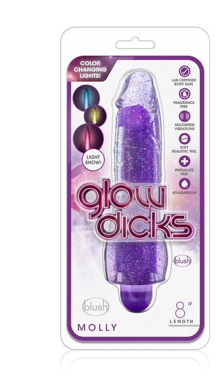 Molly glitter vibrator, lila