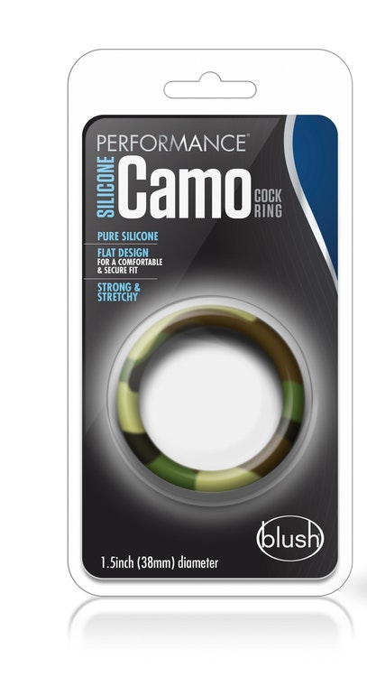 Performance silicone camo cock ring