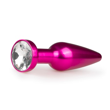 Easy Toys, Metal Butt Plug No. 9 - Pink/Clear