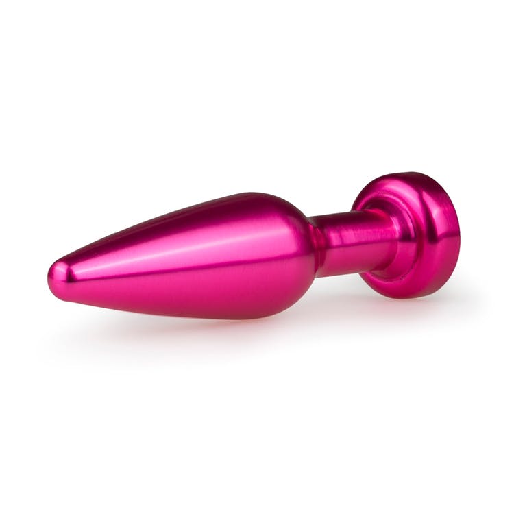 Easy Toys, Metal Butt Plug No. 9 - Pink/Clear