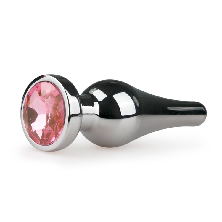 Easy Toys, Metal Butt Plug No. 4 - Silver/Pink