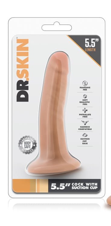 Dr. Skin - 5,5 inch, dildo med sugkopp