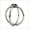 Ellipse Stainless Steel Cross Cuffs