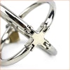 Ellipse Stainless Steel Cross Cuffs