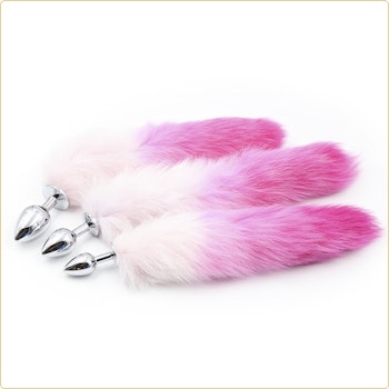 Fox tail, Medium, rosa