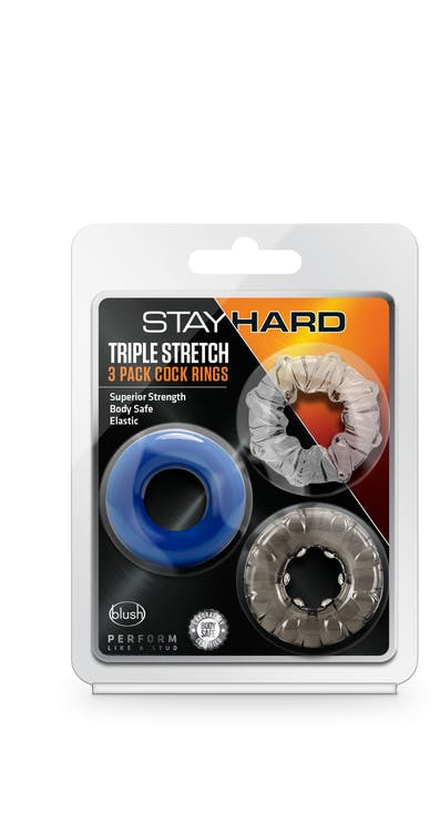 Stay hard, Triple stretch, 3-pack penisringar