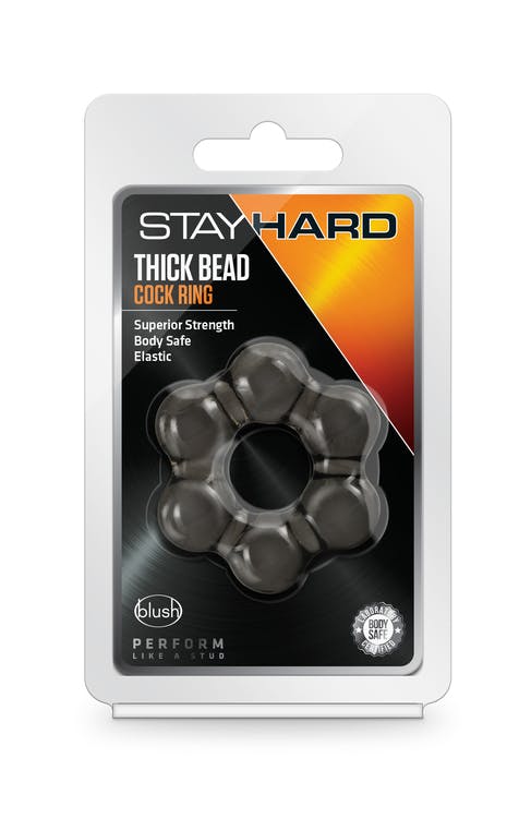 Stay hard - Thick bead cock ring