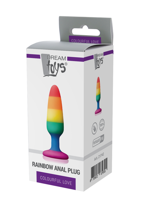 Colourful Love - Rainbow plug, small