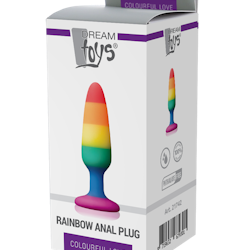 Colourful Love - Rainbow plug, small