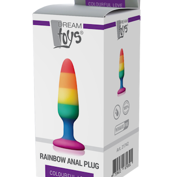 Colourful Love - Rainbow plug, small